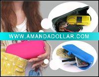 Wholesale 2011 Hot selling Fashion Silicone Wallet for Coins and Keys