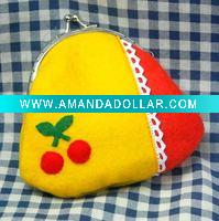 Wholesale Felt decoration DIY product Coin purse