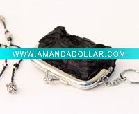 Wholesale flower coin pouch, rose coin bag