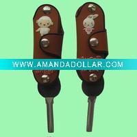 Wholesale PVC none sewing cartoon key bag