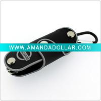 black pvc key bag
