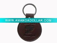 Wholesale leather key ring holder with logo embossed
