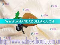 Wholesale Silicone keys bags in carrort shaped