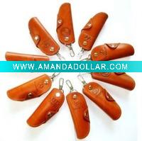 leather key ring holders factory