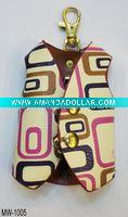 Wholesale Hot selling fashion purple PU leather key wallet