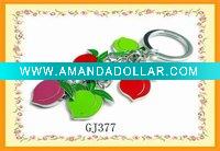Wholesale Metal Key holder with peach shape