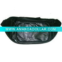 Wholesale leather waist bag/fanny bag/waist pack