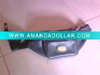 men leather waist bag