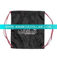 Wholesale silk screen printing with diamond drawstring bag