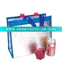 Wholesale blue light folding Aluminum Foil Insulated thermal bags