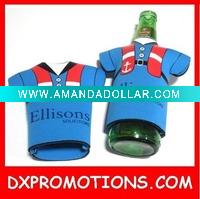Wholesale shirt shaped neoprene wine bottle holder