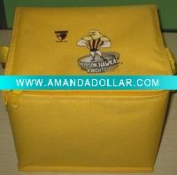 cooler bag, with the handle