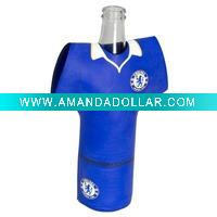 Wholesale 330ml shirt neoprene bottle cooler printed cooler