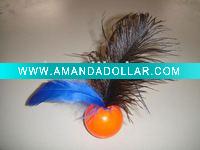 Wholesale Funny chew toy,ostrich feathers tumbler series