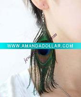 fashion feather earringF003
