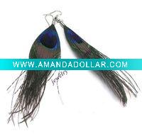 fashion feather earringF002