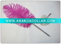 ostrich feather pen
