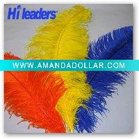 Decorative dyed ostrich feather