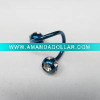 stainless steel eyebrow ring