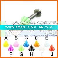 Wholesale 2011 New Arrival,Body Piercing Jewelry,Labret,UV Lip Piercing Jewelry,Piercing,Watermelon UV awl Labret