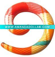 Uv Acrylic print Plug Body Jewelry