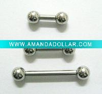 Wholesale Steel AB504 tongue piercing jewellery