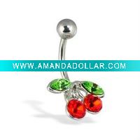 Wholesale Cherry Belly Navel Ring