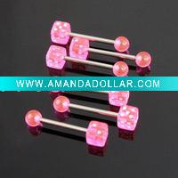 Wholesale Hot sale AB472 piercing dice jewelry