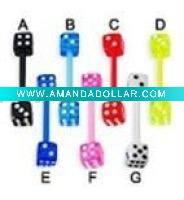 Wholesale Fashion AB080 acryl tongue rings