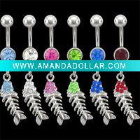 Wholesale Fish Body Jewelry, Belly Navel Ring
