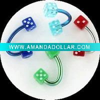 Wholesale Fashion body piercing acrylic jewelry-AB433