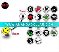 Stainless belly ring body jewelry