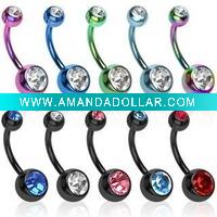 Stainless belly ring body jewelry