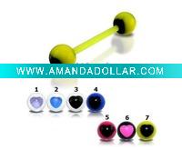 Wholesale Tongue Rings > Flexible PTFE, Bioplast and Bioflex Tongue Rings
