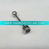 stainless steel tongue ring