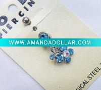 stainless steel body piercing, navel ring