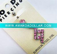Wholesale stainless steel body piercing, navel ring