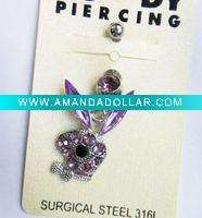 stainless steel navel ring