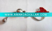 stainless steel body piercing, navel ring