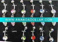 Wholesale stainless steel body piercing, navel earring