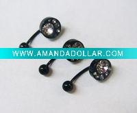 Wholesale stainless steel body piercing, navel earring