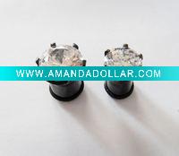 Wholesale stainless steel ear plug, body piercing