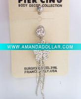 Wholesale stainless steel body piercing, navel ring