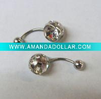 stainless steel navel ring