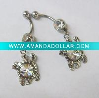 Wholesale stainless steel body piercing, navel ring