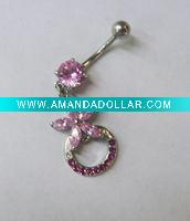 Wholesale stainless steel body piercing, navel earring