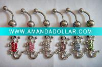 Wholesale stainless steel body piercing, navel ring