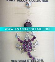 Wholesale stainless steel body piercing, navel ring