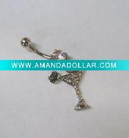 Wholesale stainless steel body piercing, navel ring