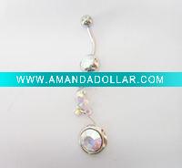 stainless steel body piercing, navel ring